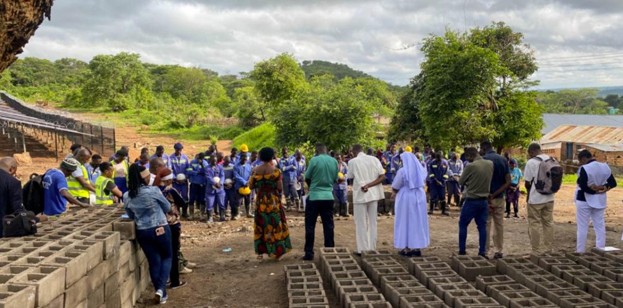 At the construction site