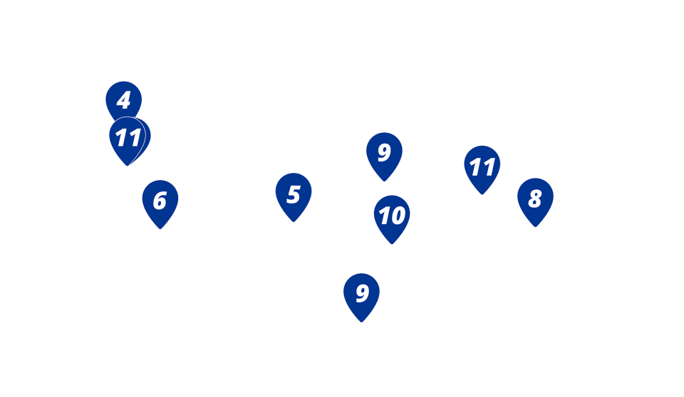 Map of EMI interns around the world