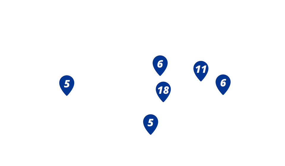 Map of local EMI staff around the world