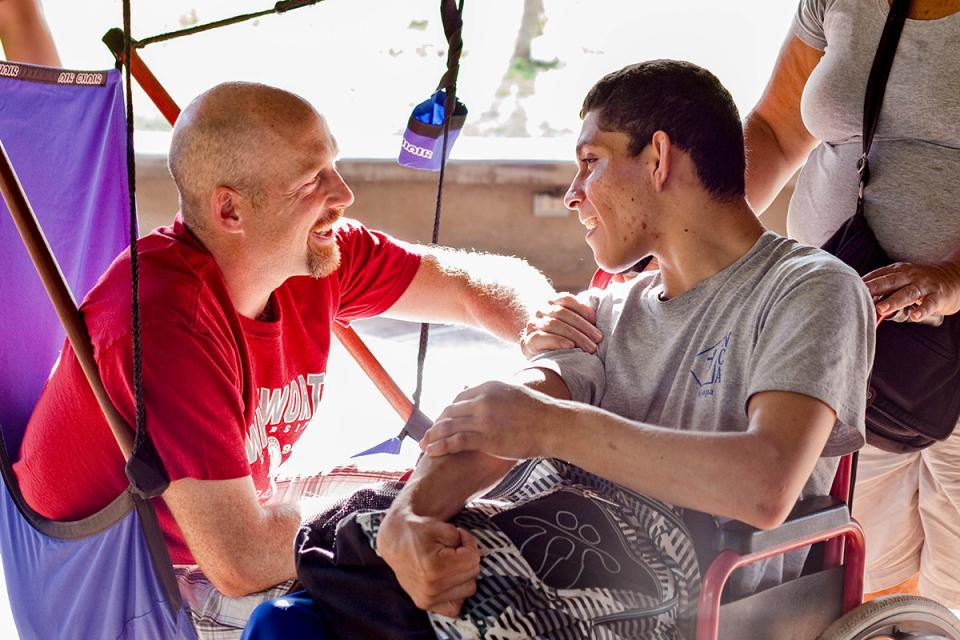 Randy with David in Nicaragua