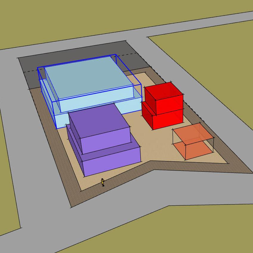 Computer renderings of buildings
