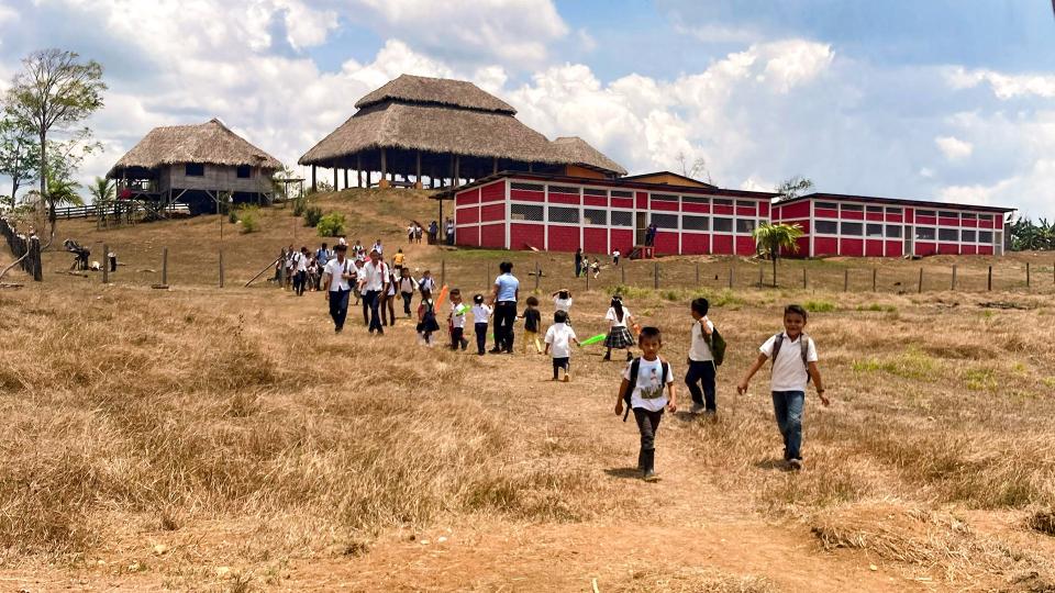 Children at a school in Nicaragua