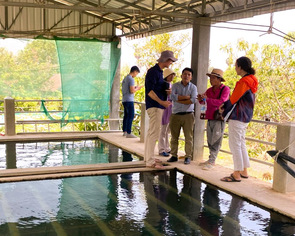 Cambodia staff in discussion