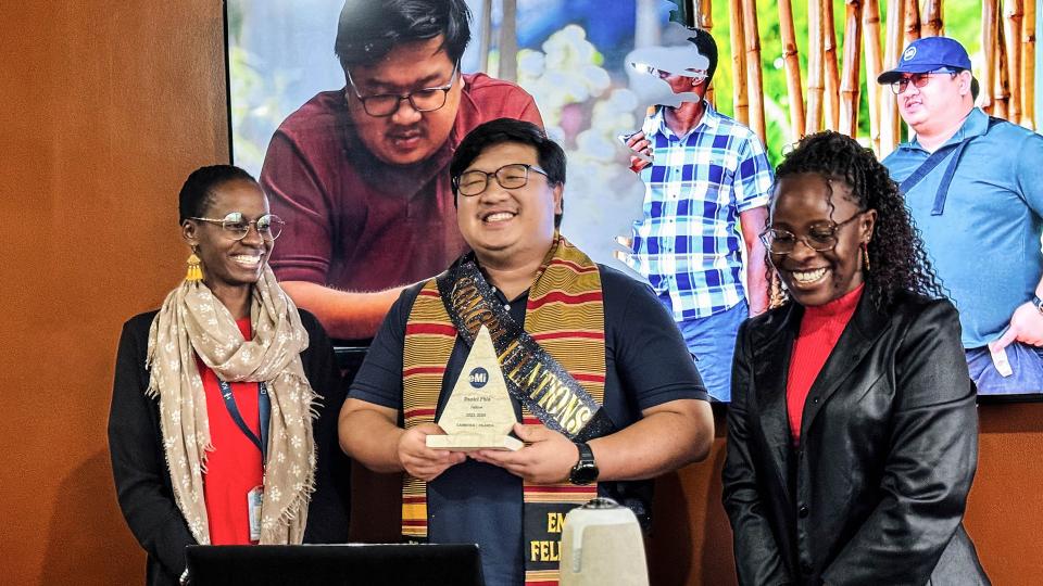 Daniel Phin at the Fellowship graduation ceremony