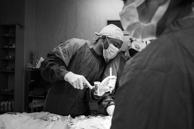 Surgeons at work at CEML Hospital